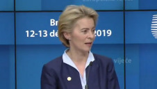 Pictured: European Commission President-elect Ursula von der Leyen, who says she wants the Green Deal to be the "hallmark" of her tenure